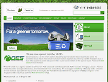 Tablet Screenshot of merchantscanada.com
